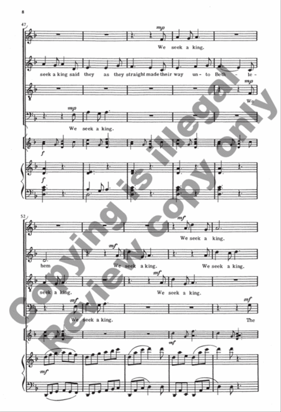 Ringeltänze 2. O Hark the Bell's Glad Song 4-Part scores gallery preview page 8
