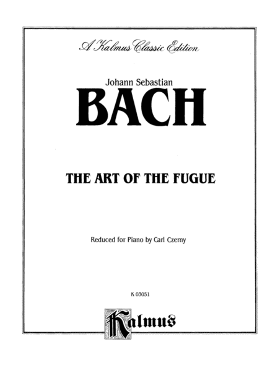 The Art of the Fugue Piano Solo scores gallery preview page 2