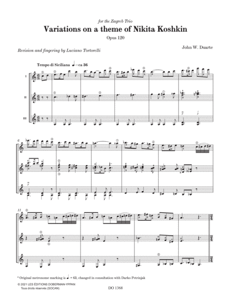 Variations on a theme of Nikita Koshkin, Op. 120