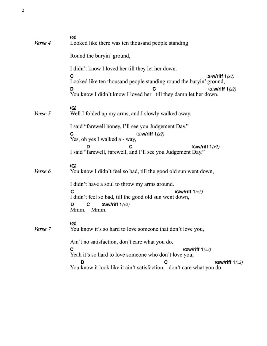 Death Letter Blues Death Letter Blues Electric Guitar scores gallery preview page 2