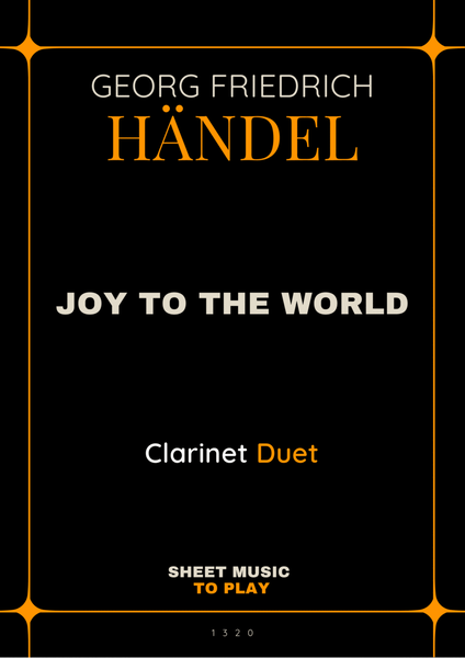 Joy To The World - Clarinet Duet (Full Score and Parts) image number null