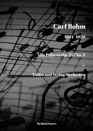 Bohm Alla Polacca Op. 257 No. 3 Violin and Orchestra