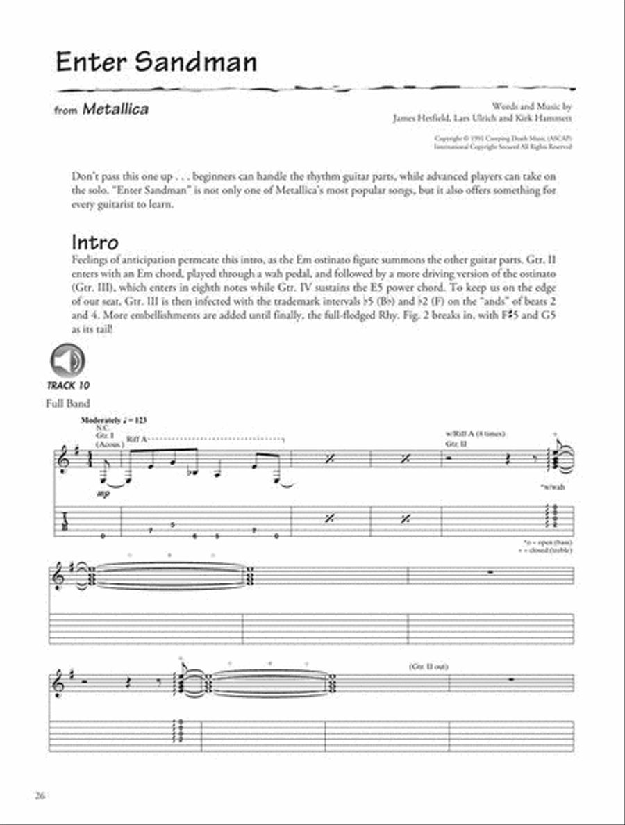 Metallica – Legendary Licks 1988-1996 Electric Guitar scores gallery preview page 8