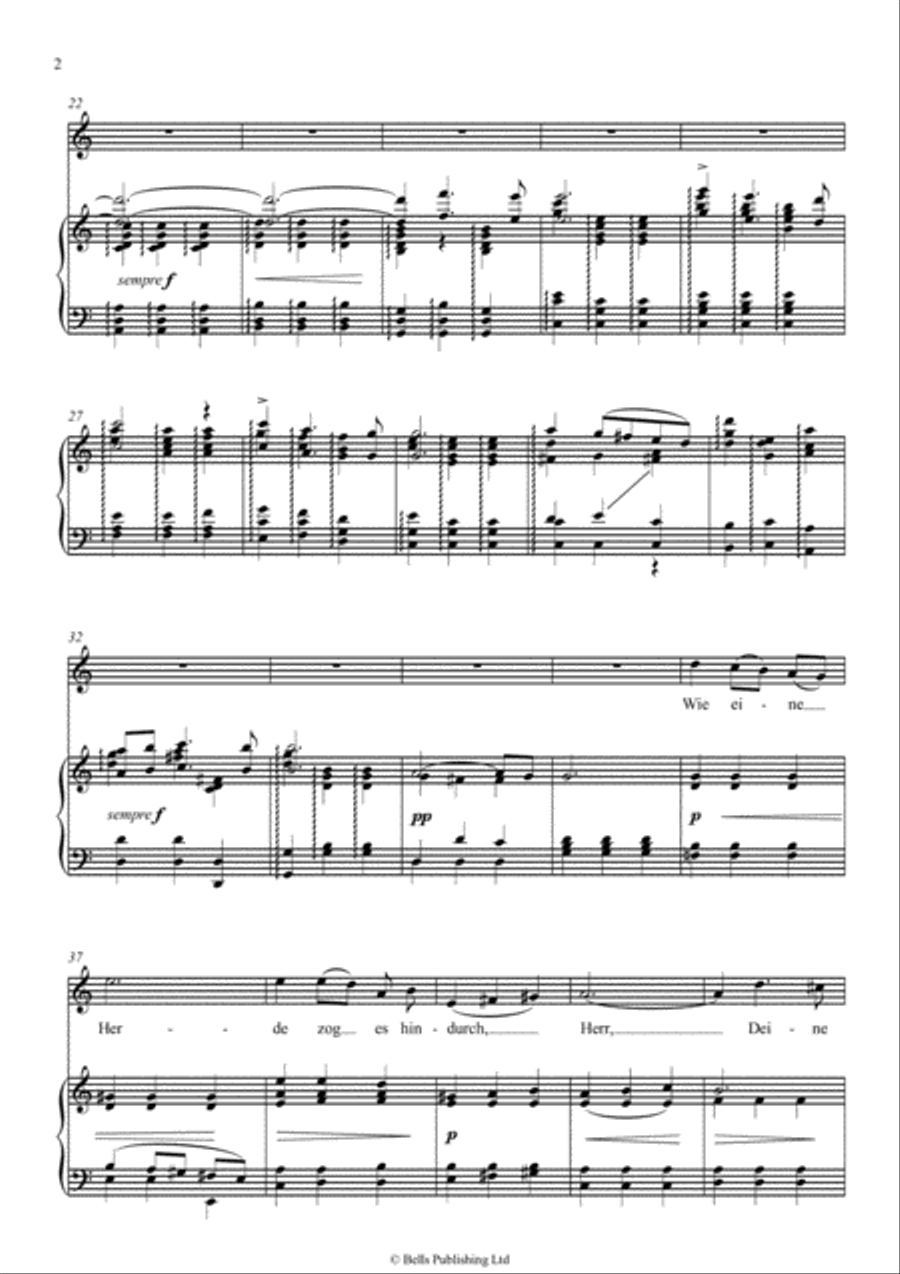 Dank sei Dir, Herr (C Major) Voice Solo scores gallery preview page 2