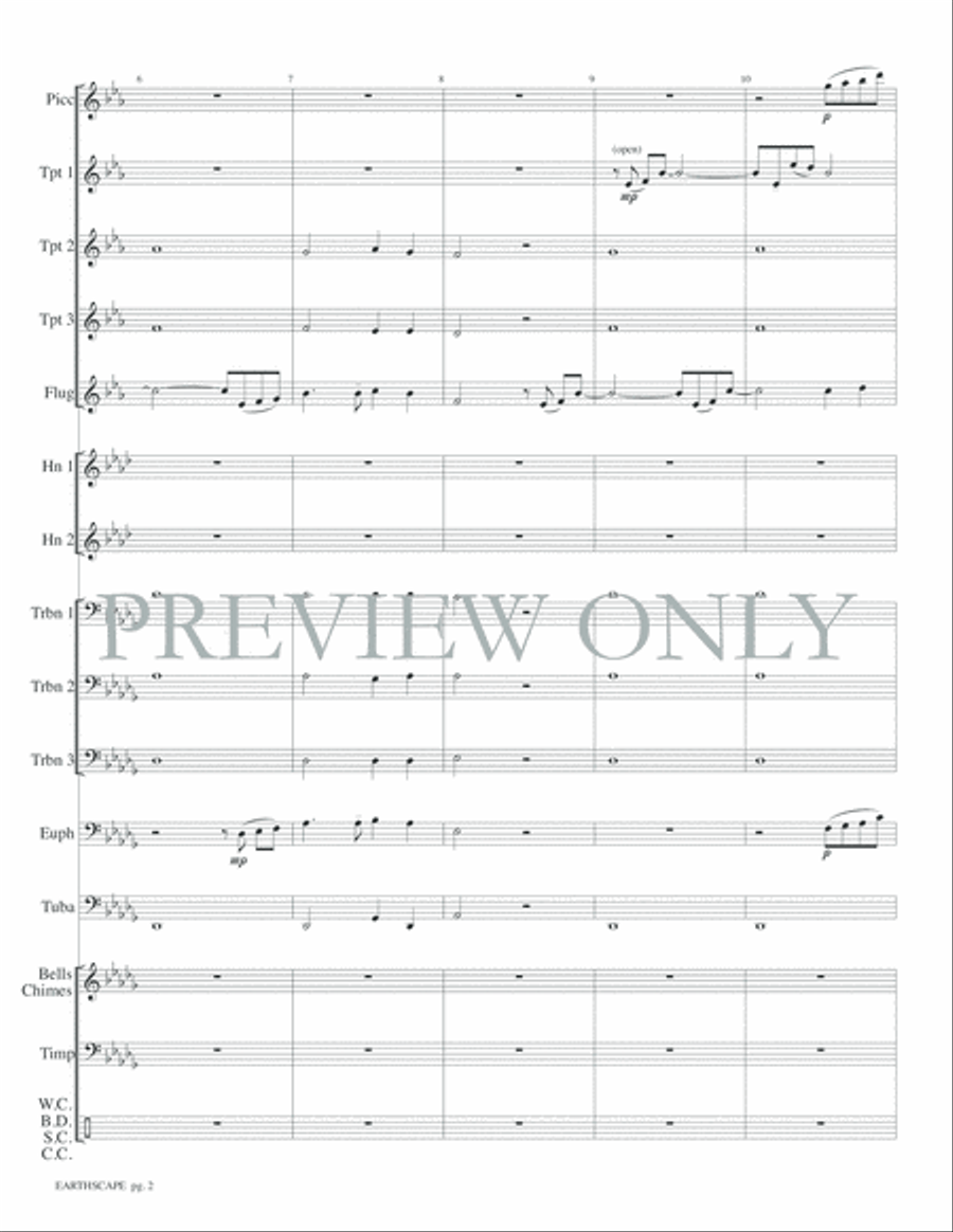 Earthscape Small Ensemble scores gallery preview page 4