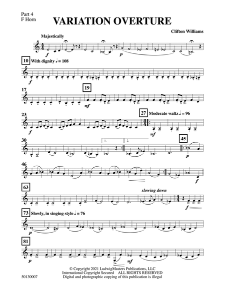 Variation Overture: Part 4 - F Horn