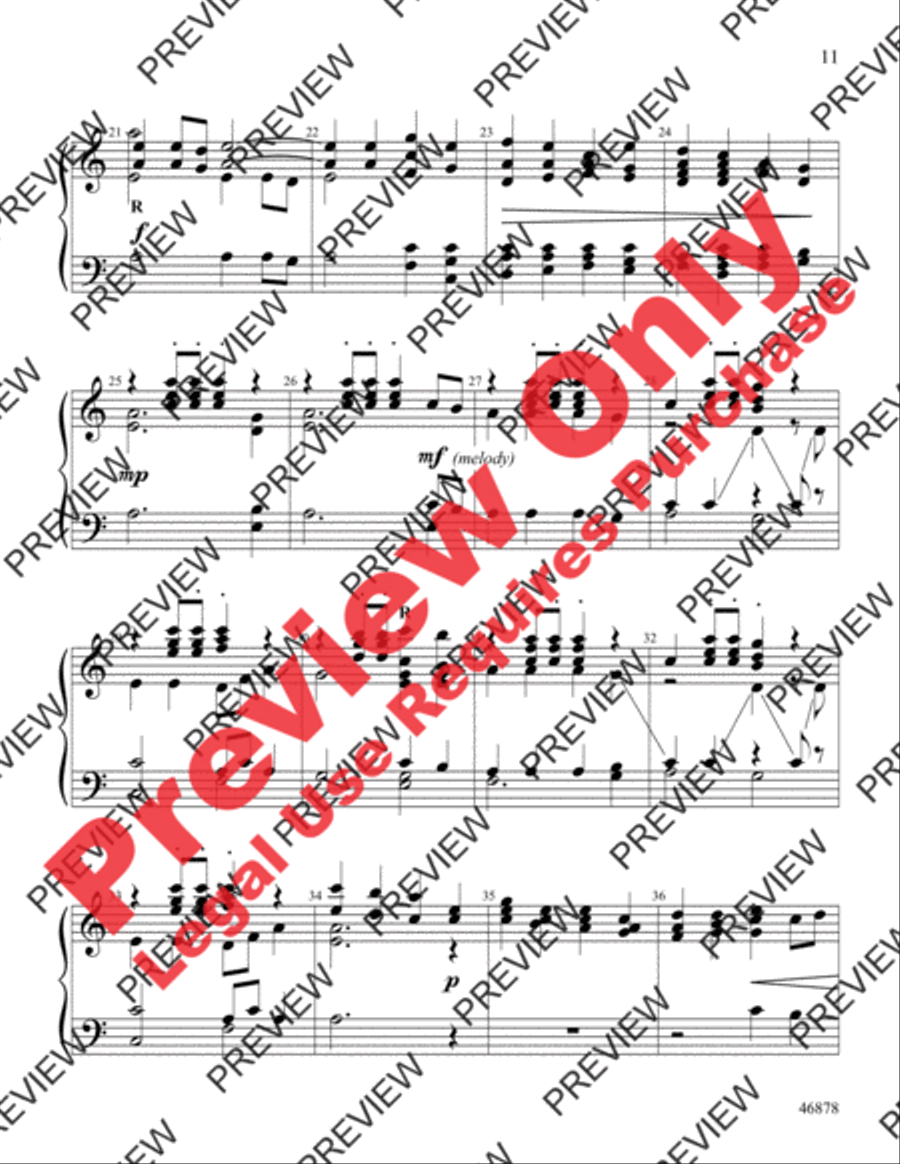 An English Hymn Sketchbook Handbell Choir scores gallery preview page 11