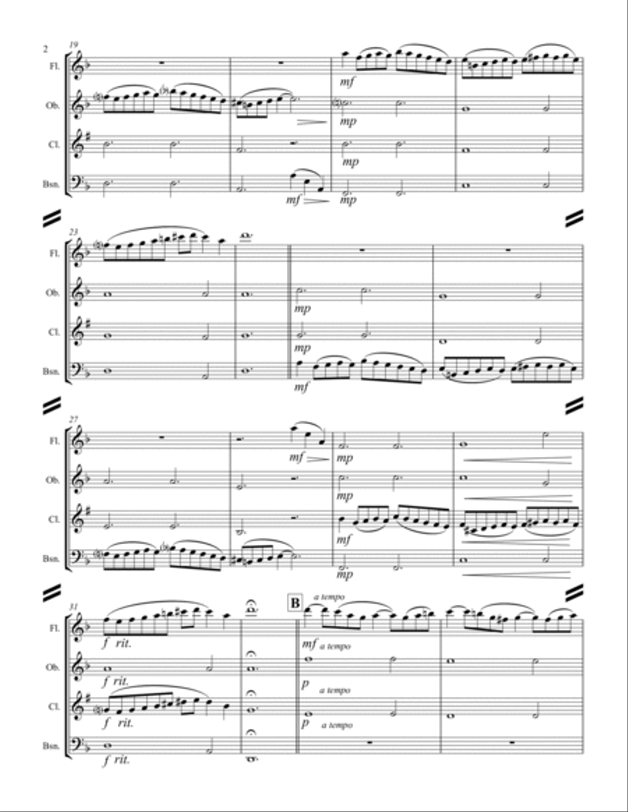 Narvaez - Guardame las vacas (for Woodwind Quartet) Woodwind Quartet scores gallery preview page 3