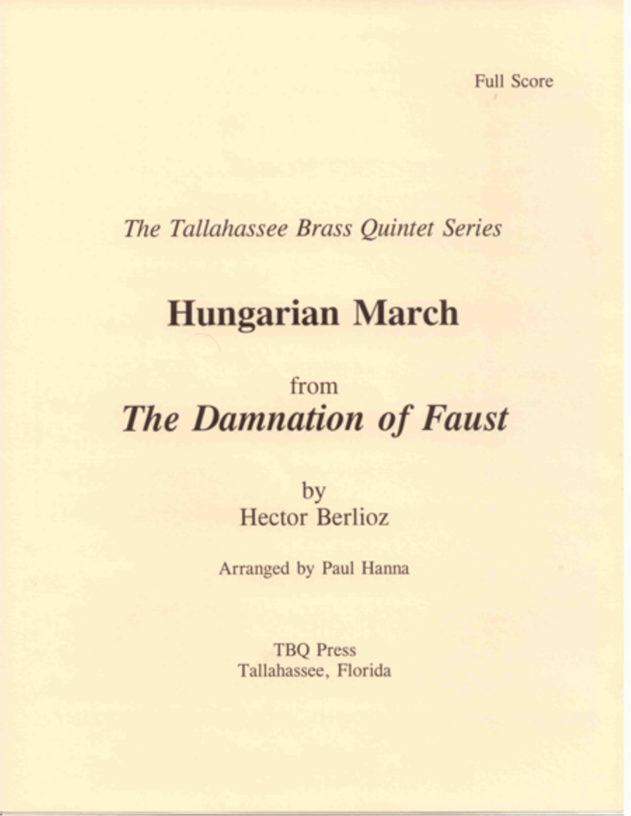 Hungarian March Brass Ensemble scores gallery preview page 1