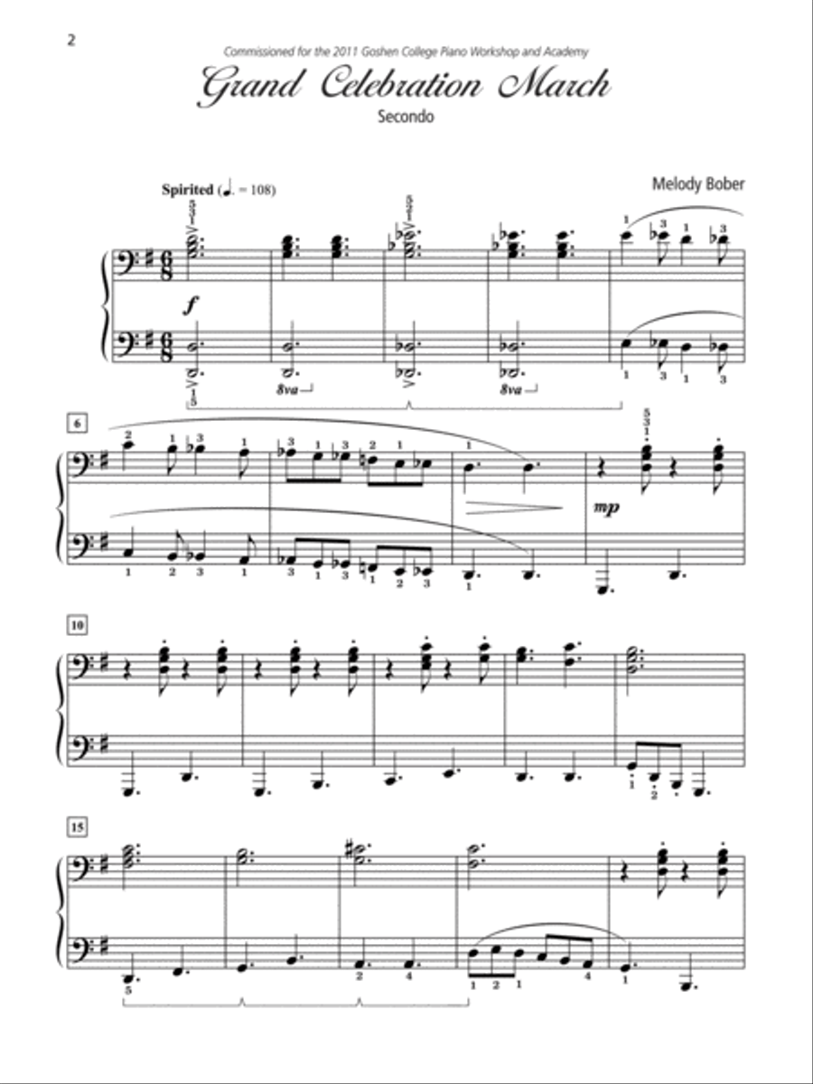 Grand Duets for Piano, Book 6 Small Ensemble scores gallery preview page 2