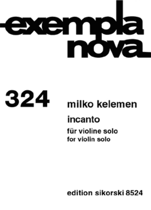 Book cover for Incanto Violin Solo