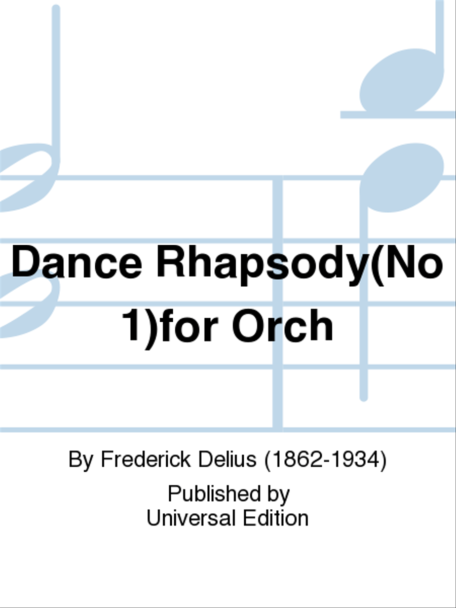 Dance Rhapsody(No 1)For Orch Orchestra scores gallery preview page 1