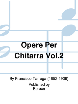 Book cover for Opere Per Chitarra Vol. 2