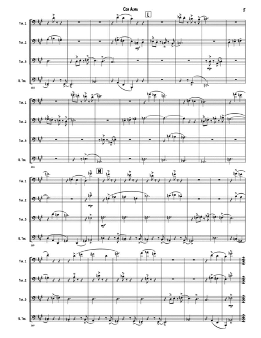 Con Alma Brass Quartet scores gallery preview page 5