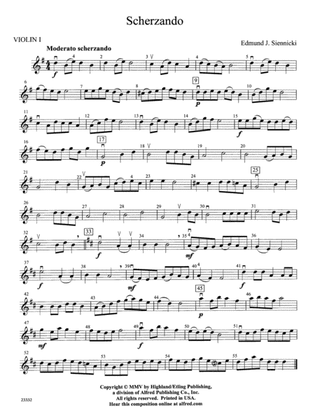 Scherzando: 1st Violin