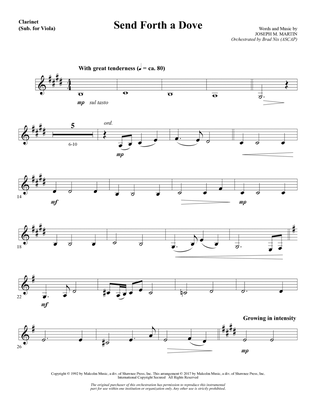 Send Forth a Dove - Clarinet (sub Viola)