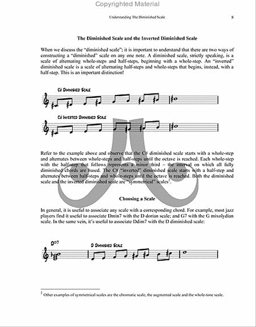 Understanding The Diminished Scale Collection / Songbook scores gallery preview page 4