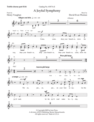 A Joyful Symphony (Downloadable Treble Choras Part)