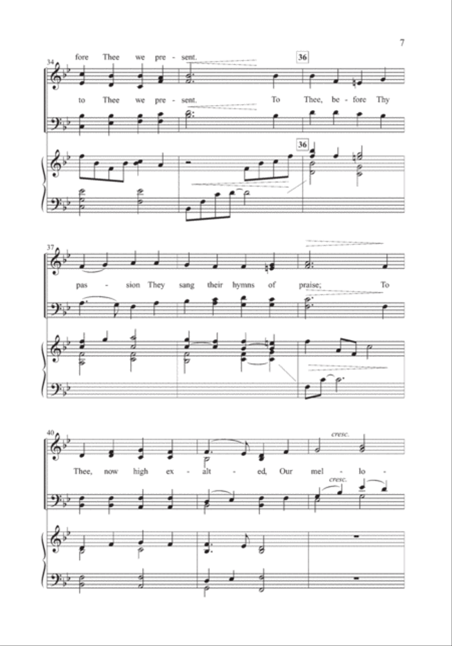 All Glory, Laud, and Honor 4-Part scores gallery preview page 6