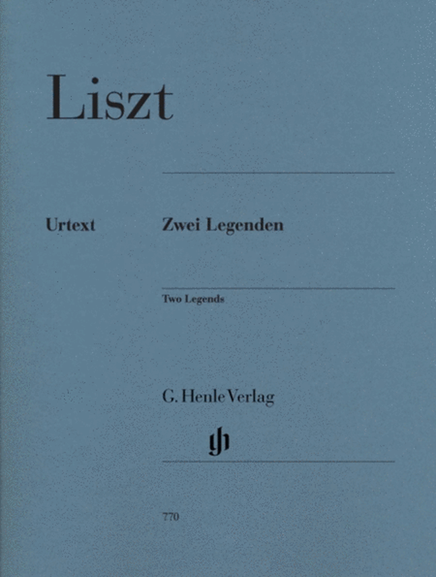 Liszt - 2 Legends For Piano Urtext