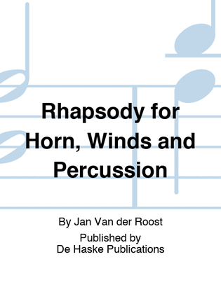 Book cover for Rhapsody for Horn, Winds and Percussion