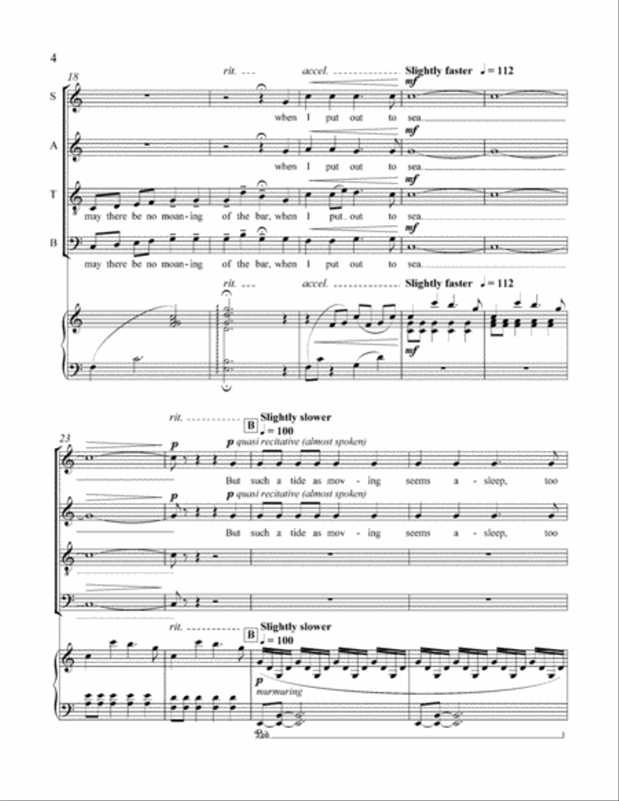 Crossing the Bar Crossing the Bar 4-Part scores gallery preview page 4