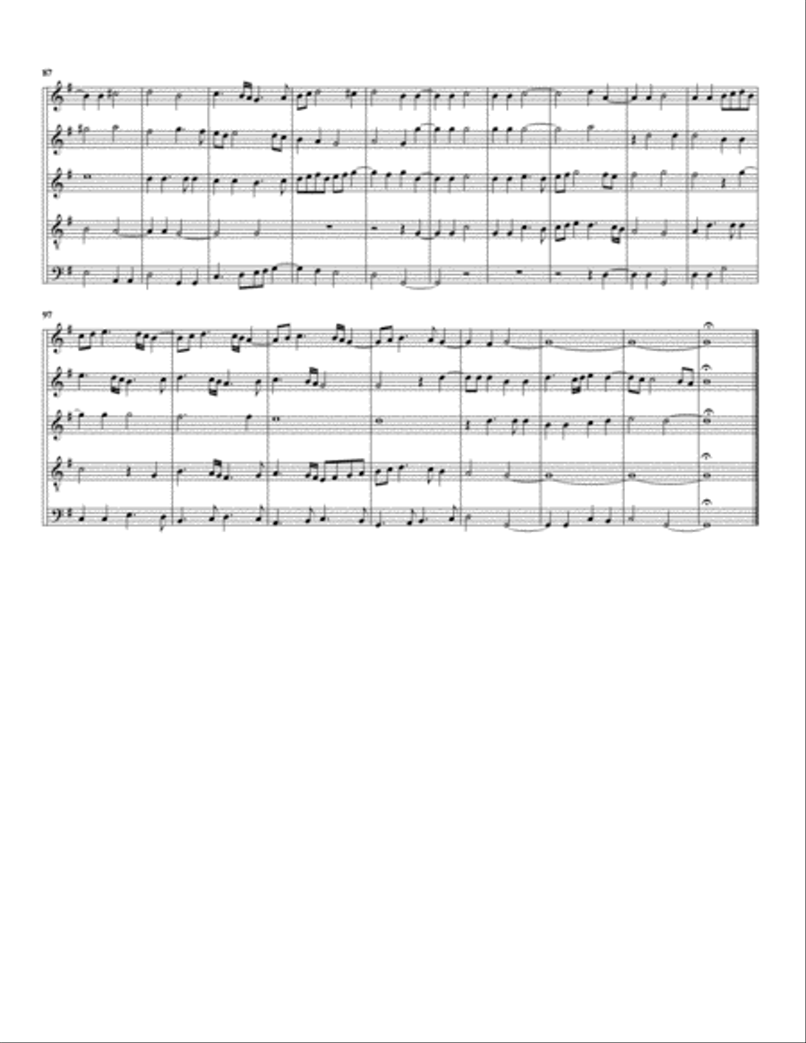 Ave Regina Coelorum (arrangement for 5 recorders) Recorder scores gallery preview page 5