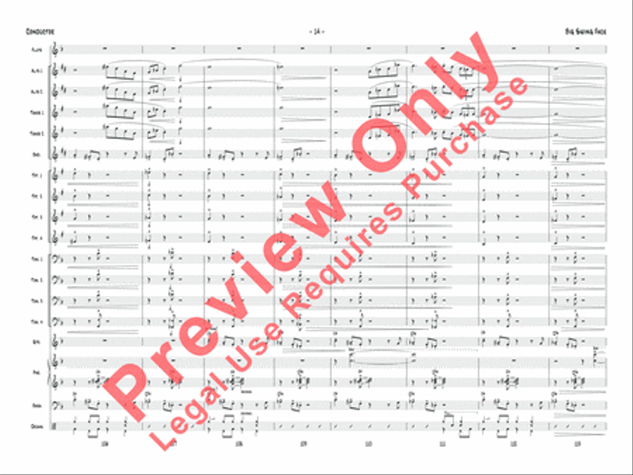 Big Swing Face Jazz Ensemble scores gallery preview page 17