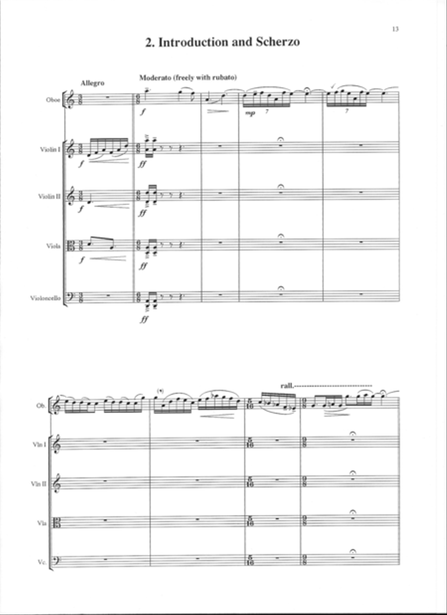 Fantasy Quintet Oboe scores gallery preview page 4