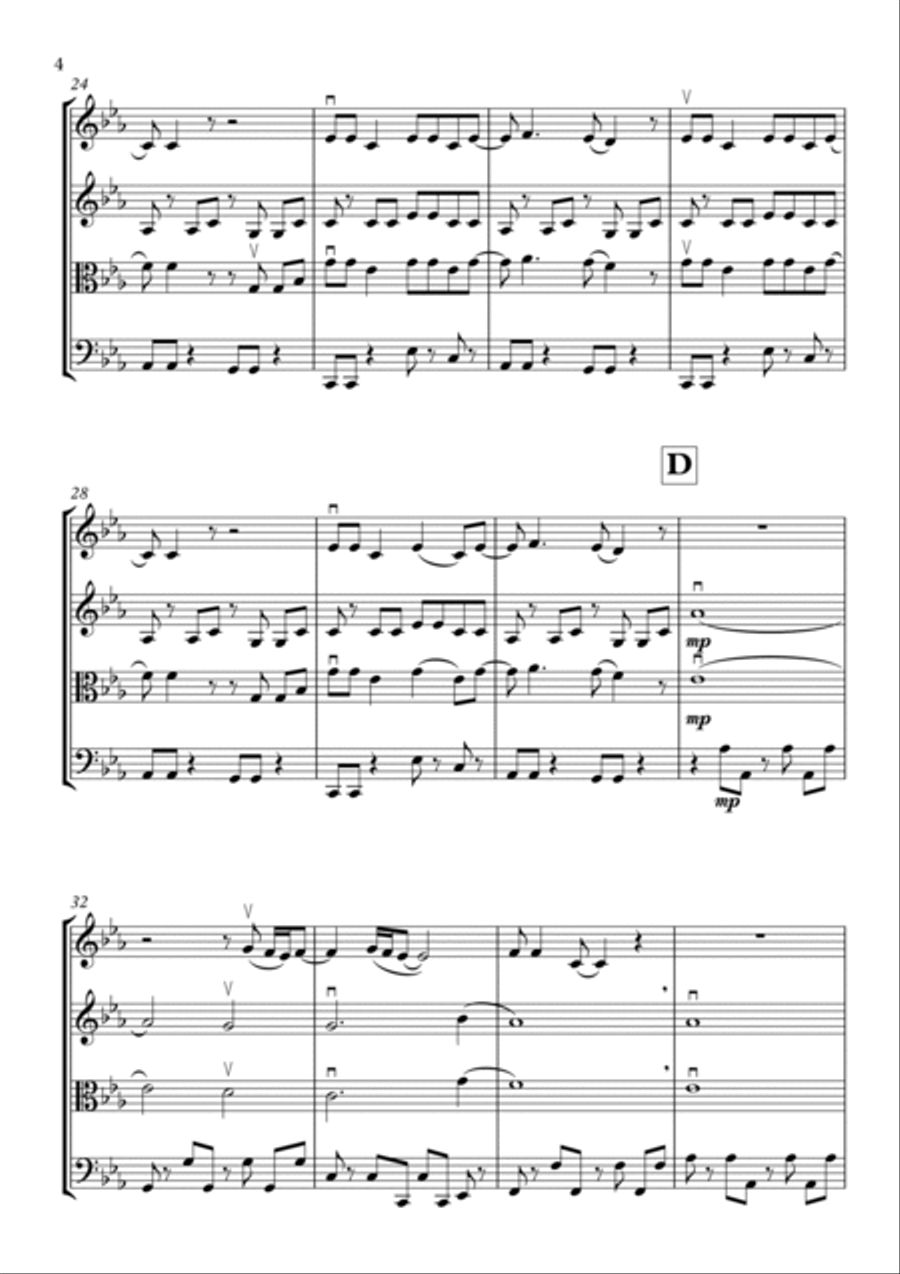 Sweet Dreams (are Made Of This) Sweet Dreams (are Made Of This) String Quartet scores gallery preview page 4