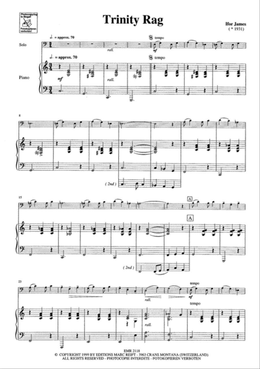 Trinity Rag Euphonium scores gallery preview page 6