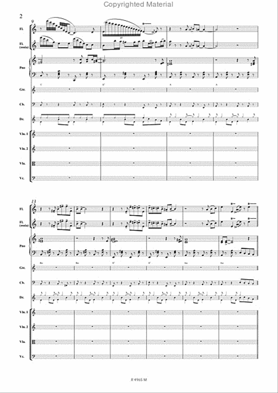 Il est 5 heures, Paris s'éveille Flute scores gallery preview page 3