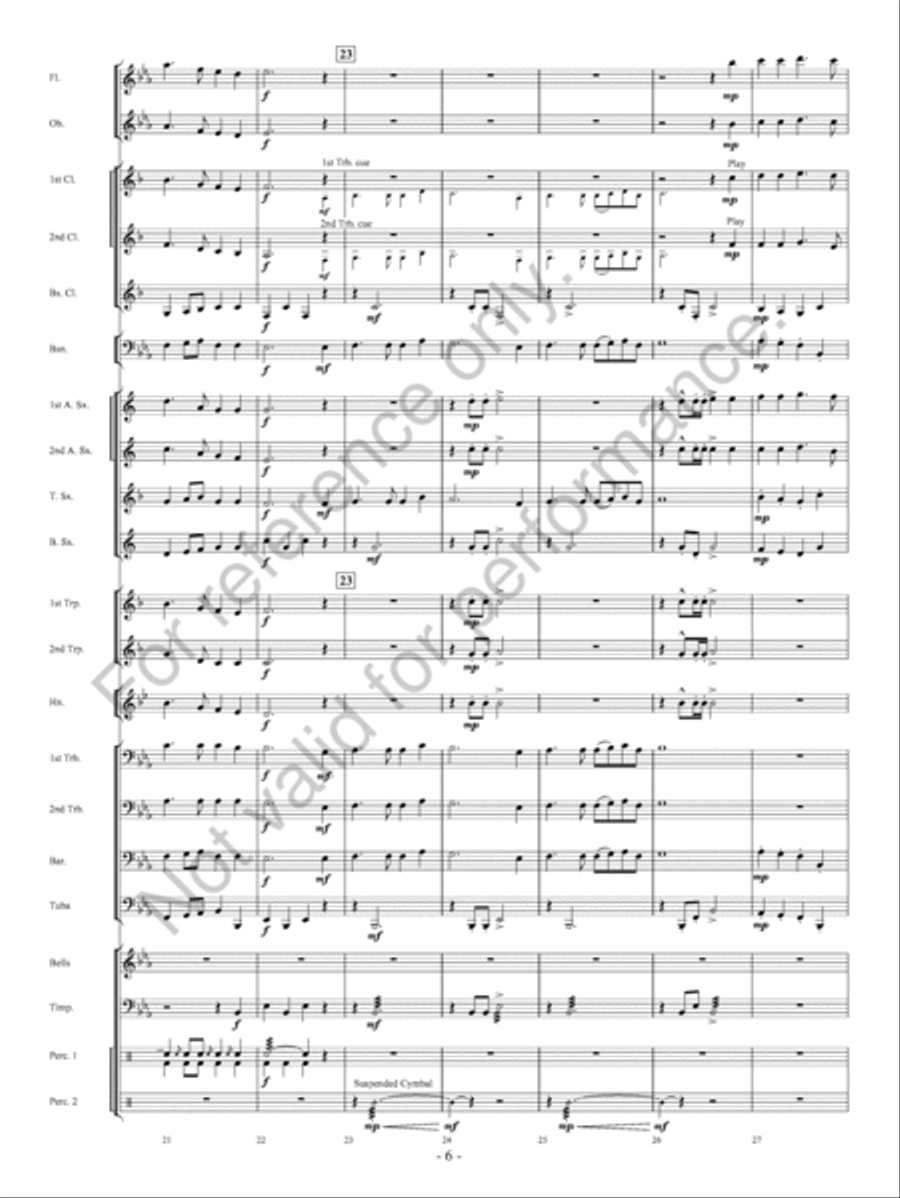 Pembroke Castle Concert Band scores gallery preview page 7