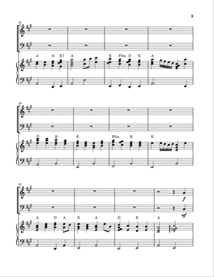 All Glory, Laud and Honor (Violin and Cello Duet with Piano) Piano Trio scores gallery preview page 3