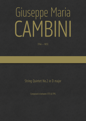 Cambini - String Quintet No.2 in D major