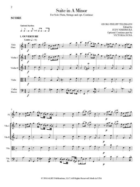Suite in A Minor for Flute and Orchestra