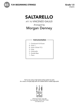 Saltarello: Score