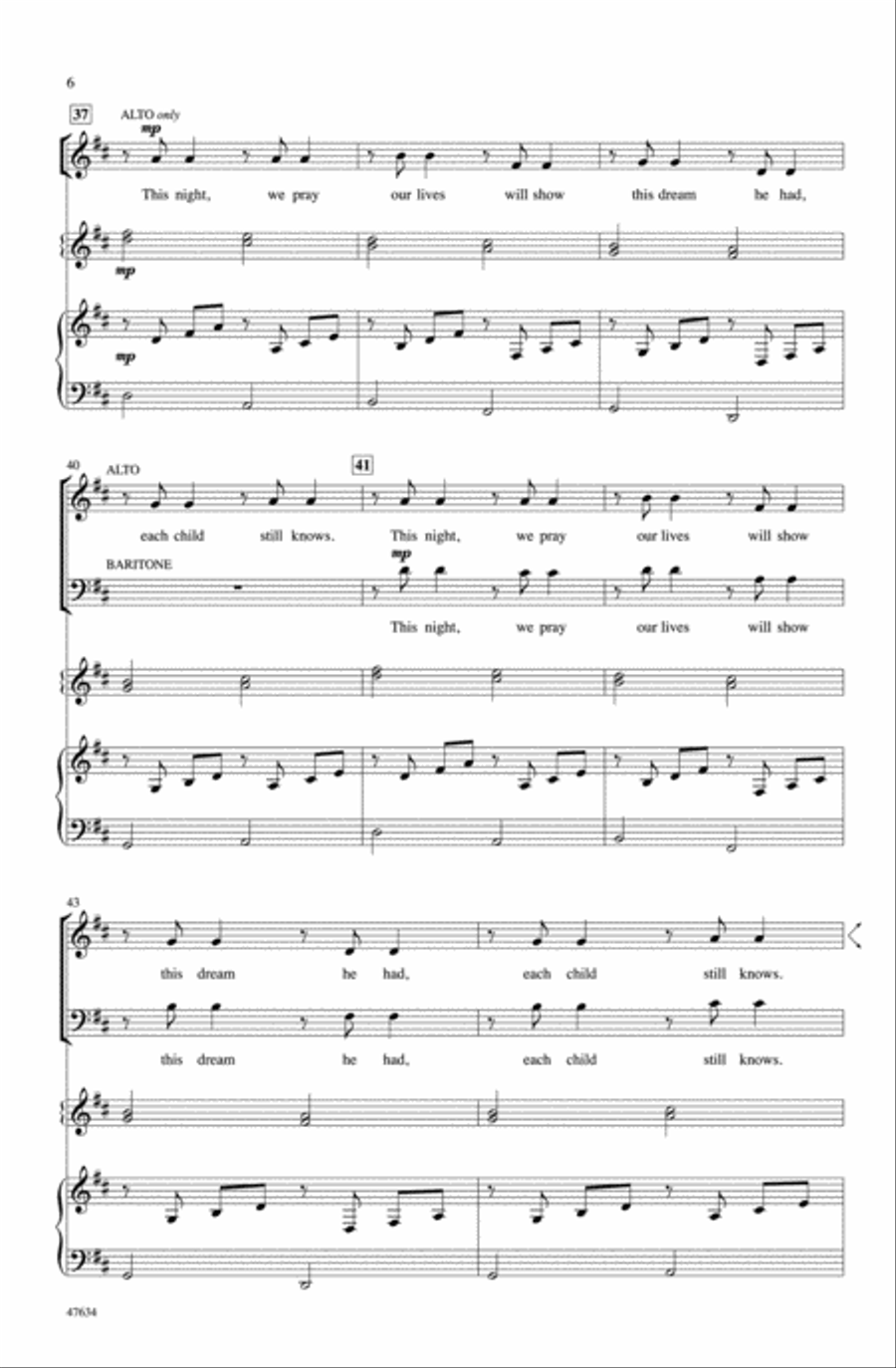 Christmas Canon Choir scores gallery preview page 4