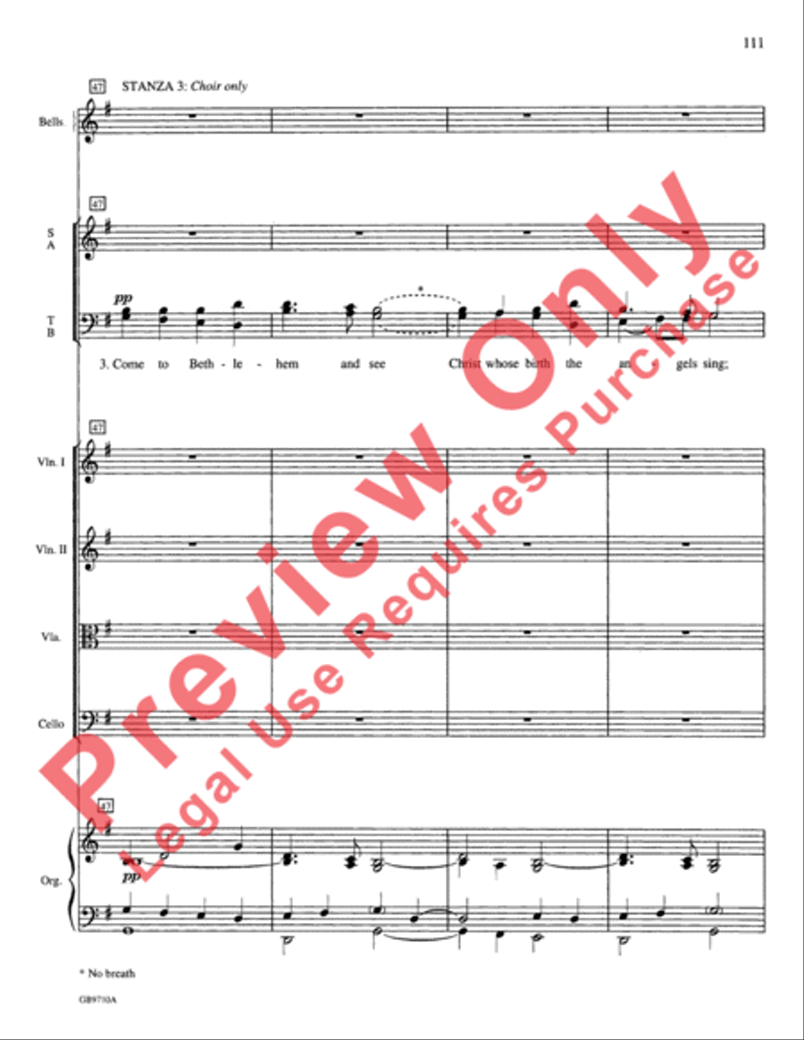 A Festival of Lessons and Carols Choir scores gallery preview page 112