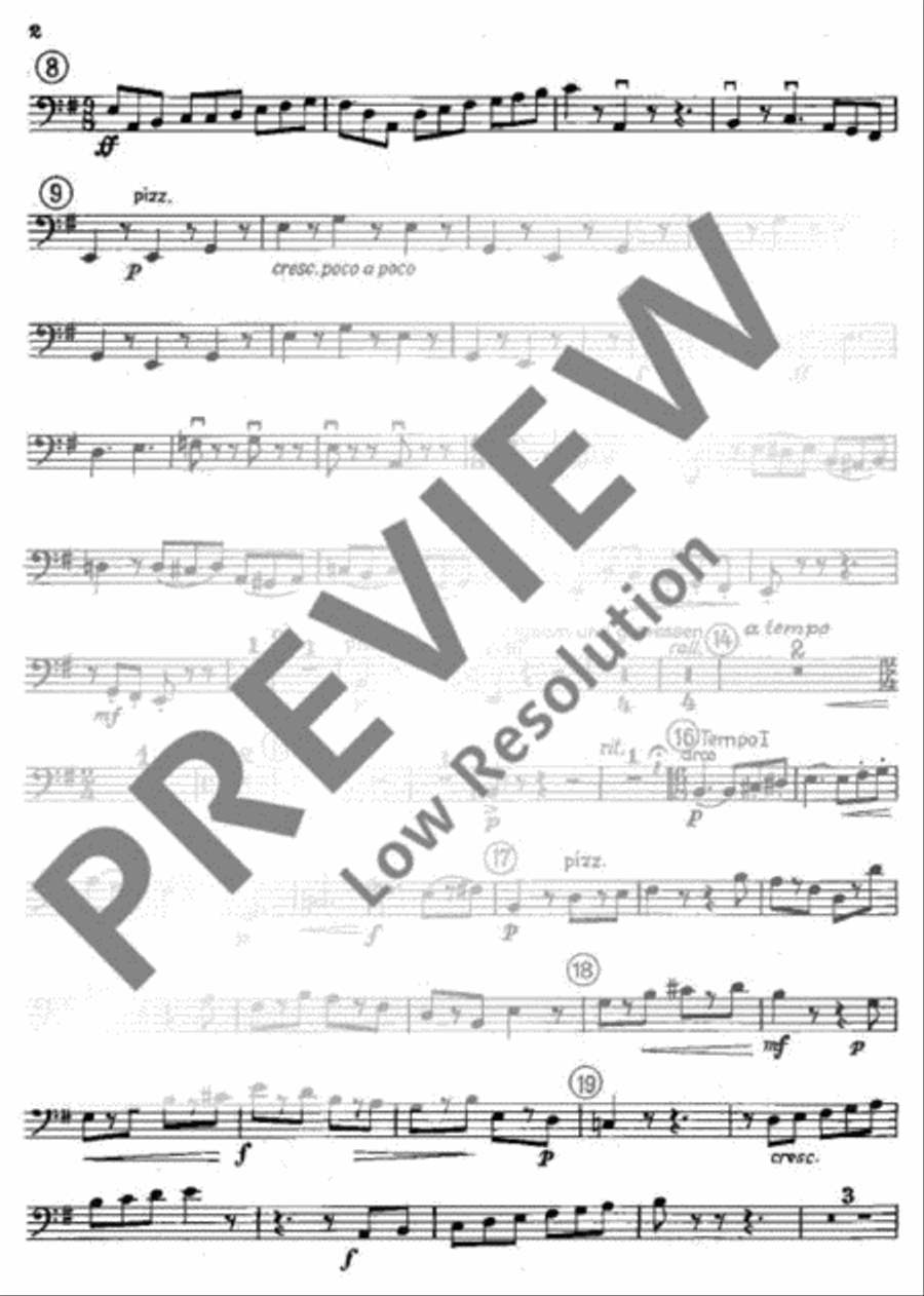 Frühlingserwarten Double Bass scores gallery preview page 3