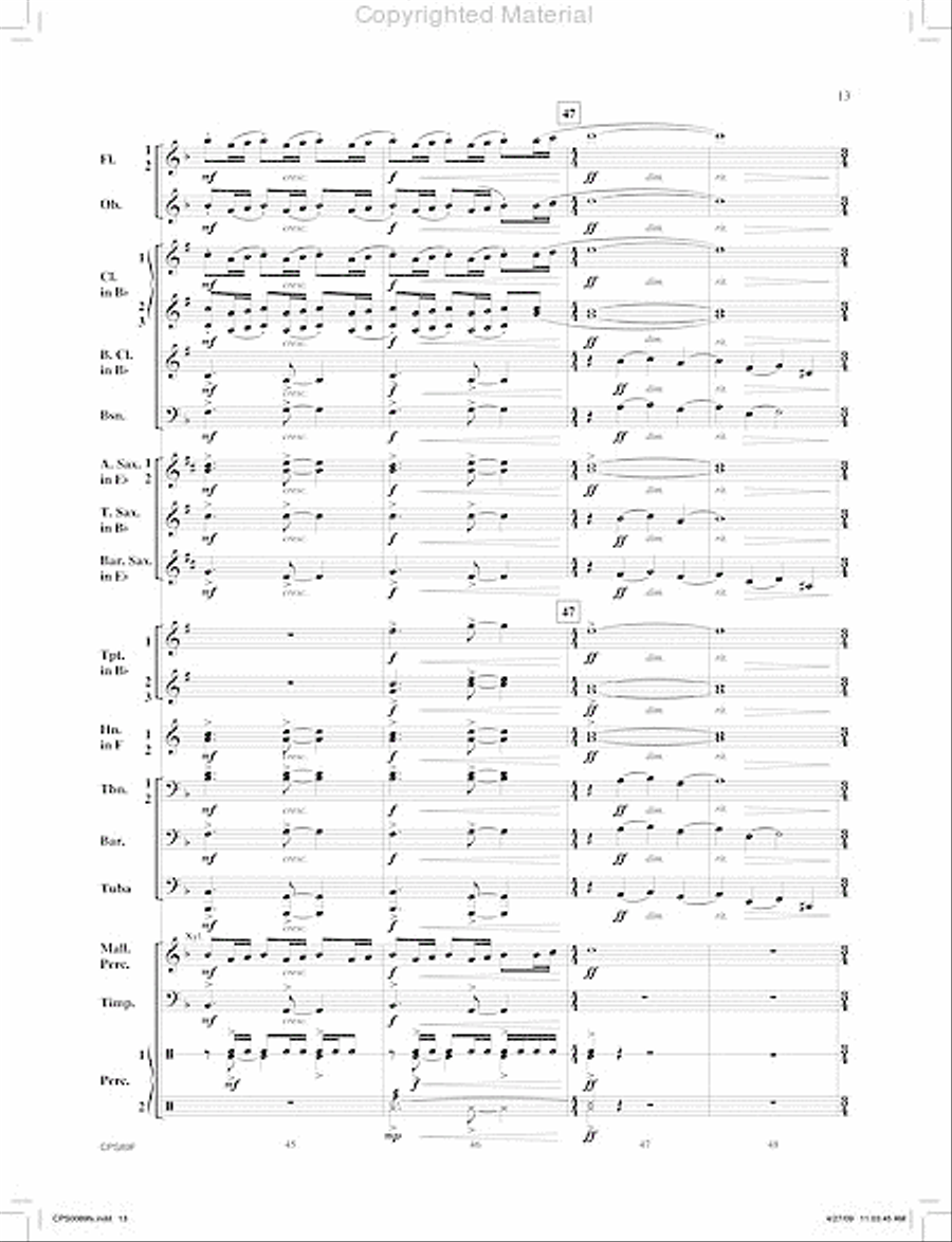 Canonic Fantasy Concert Band scores gallery preview page 14