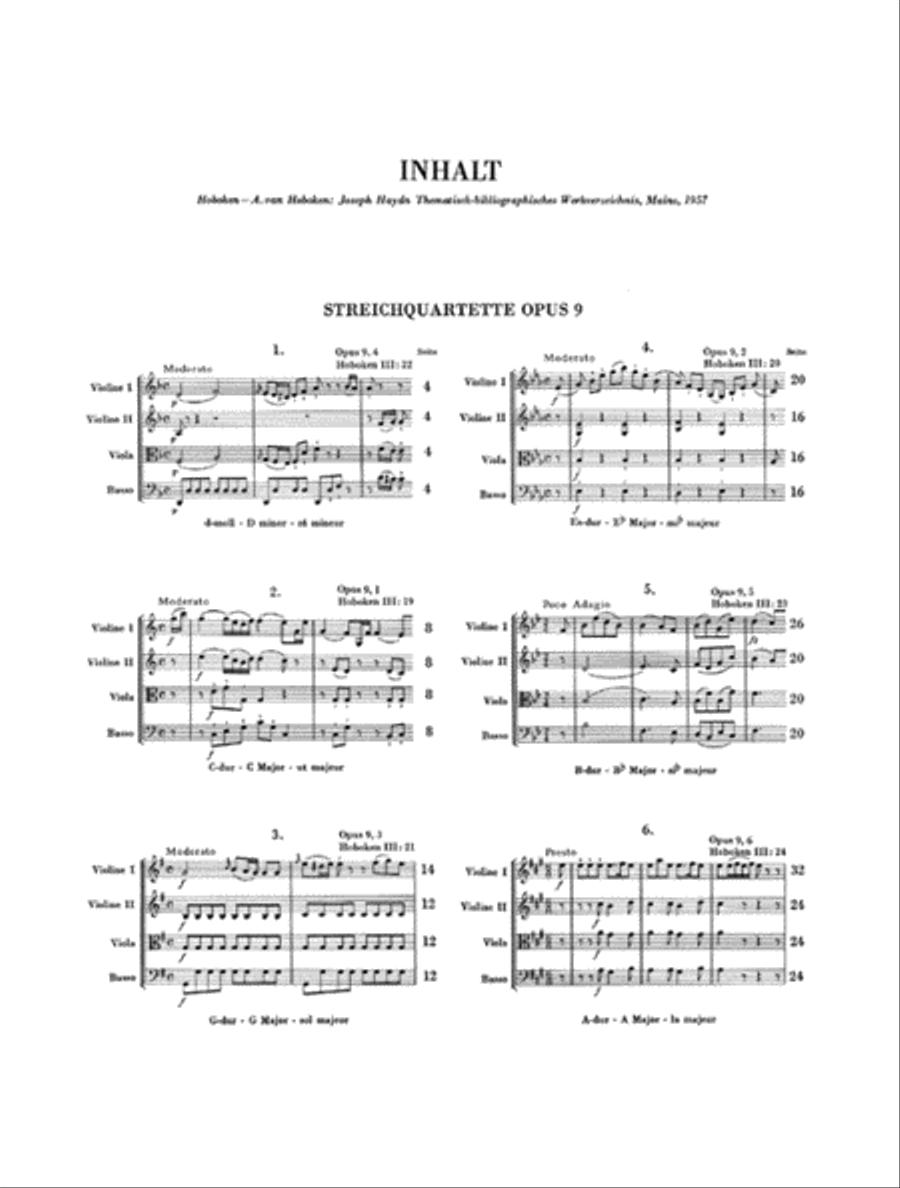 String Quartets – Volume II Op. 9 String Quartet scores gallery preview page 2