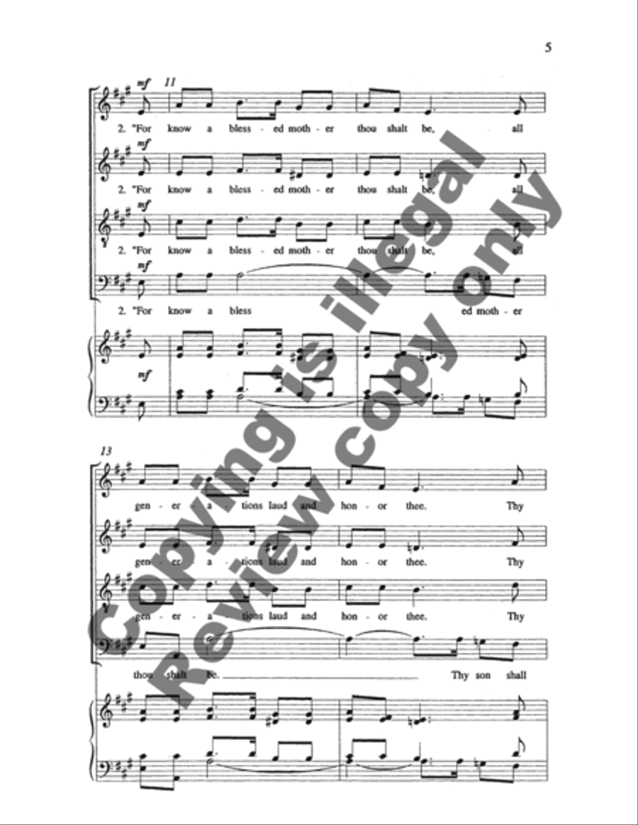 The Angel Gabriel 4-Part scores gallery preview page 4