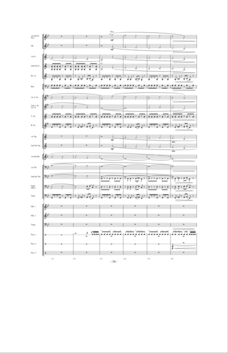Toward the North Star Toward the North Star Concert Band scores gallery preview page 33