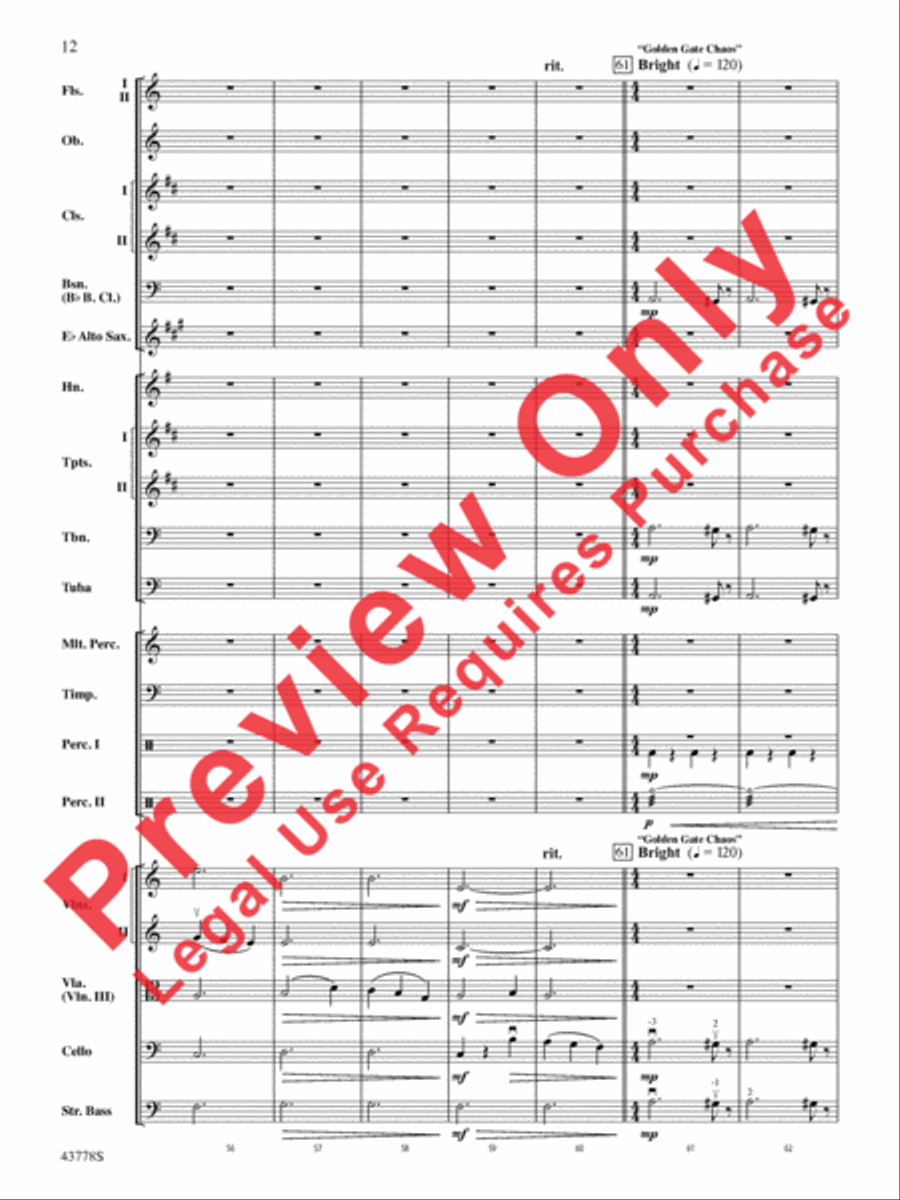 Godzilla Godzilla Full Orchestra scores gallery preview page 32