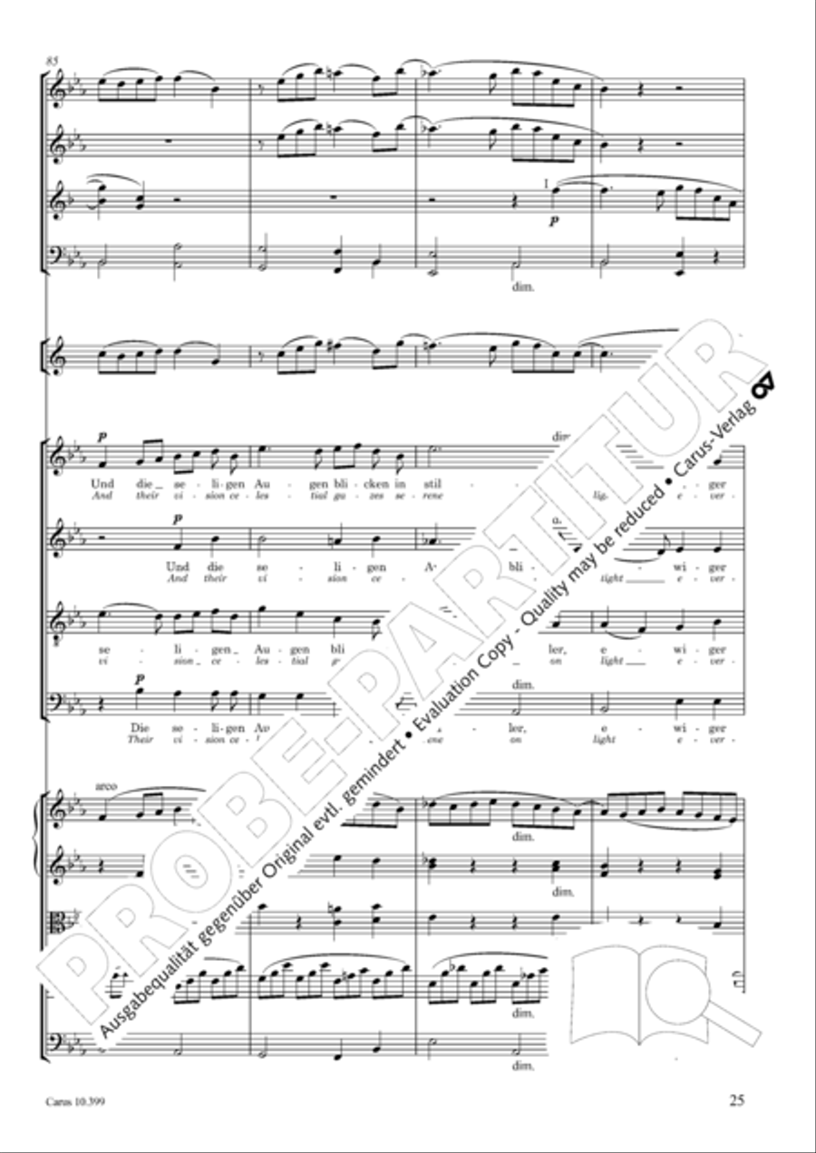 Schicksalslied, Op. 54 4-Part scores gallery preview page 26
