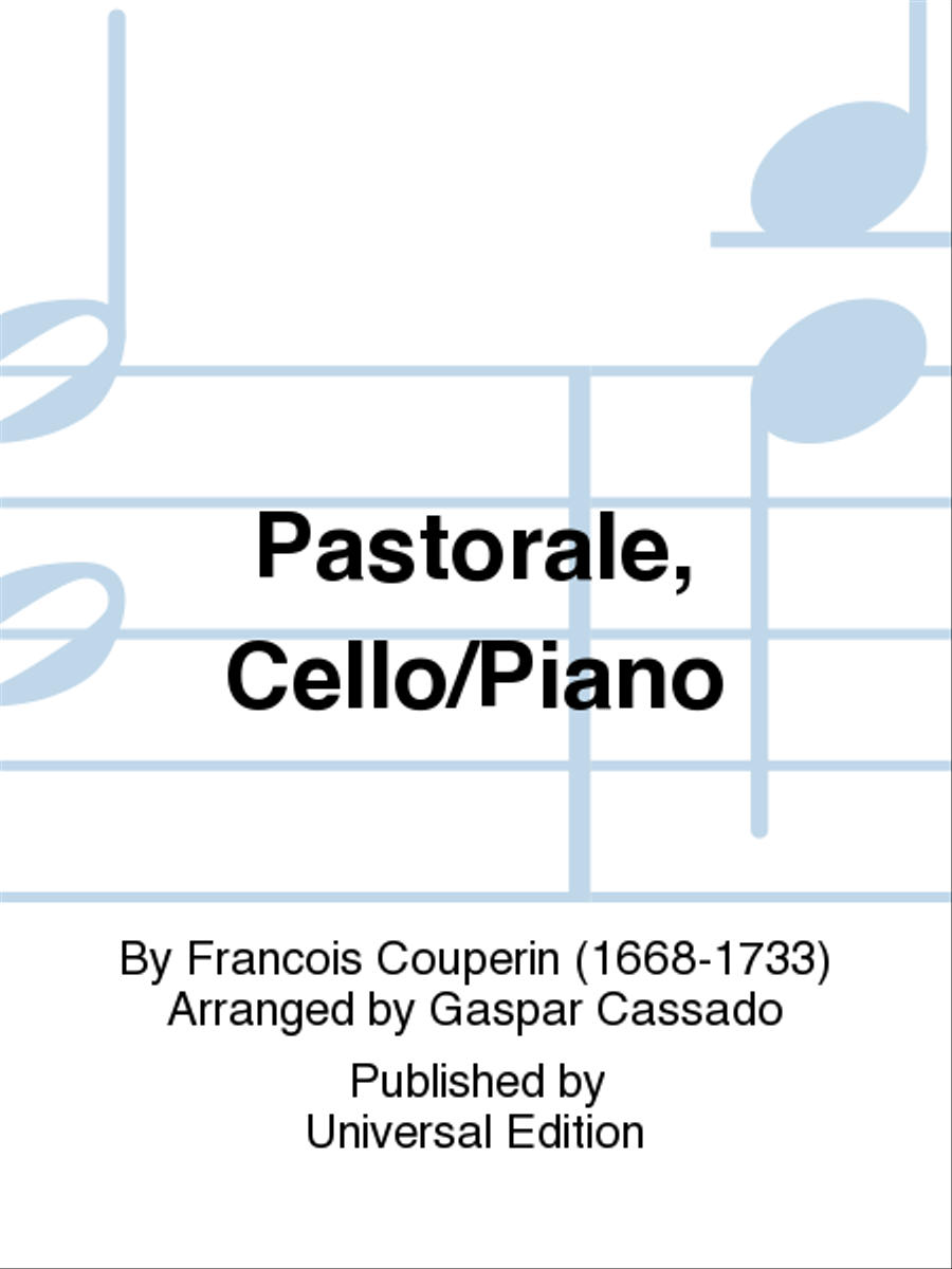 Pastorale, Cello/Piano Piano scores gallery preview page 1
