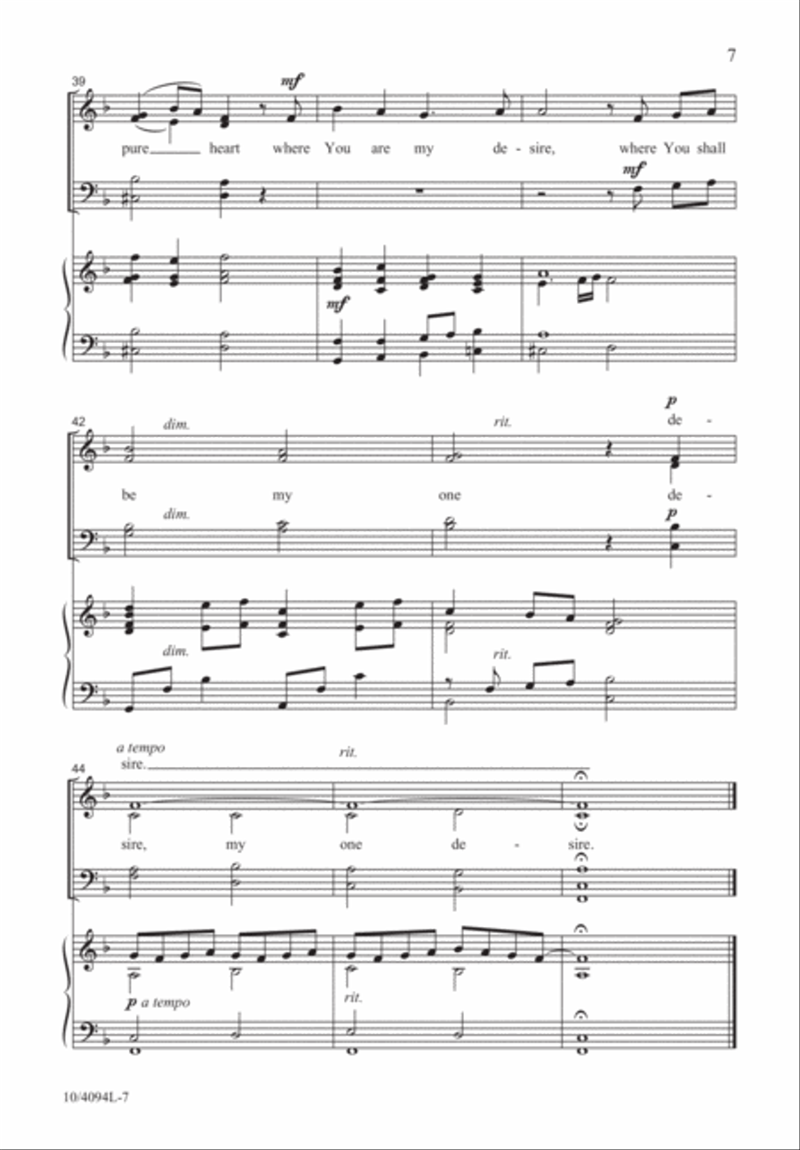 A Pure Heart 4-Part scores gallery preview page 8