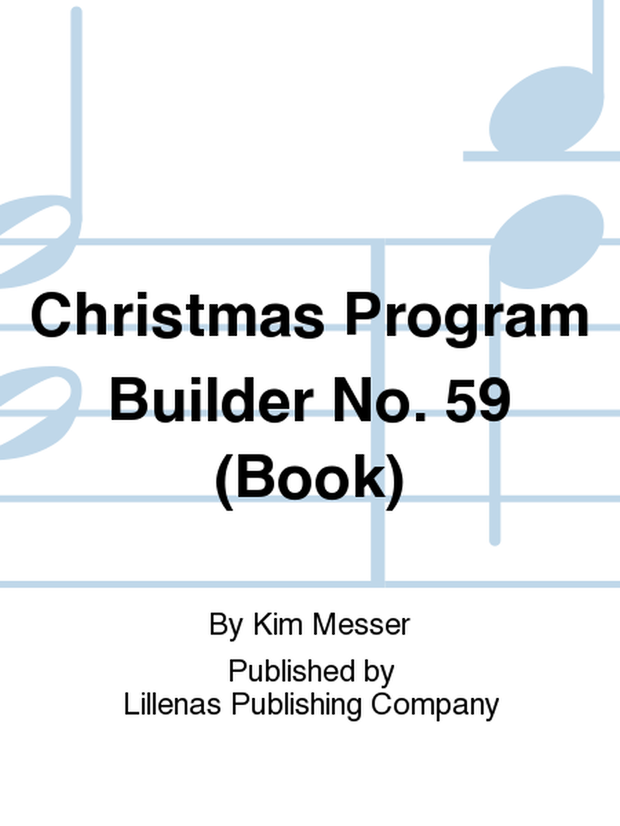 Christmas Program Builder No. 59 (Book)