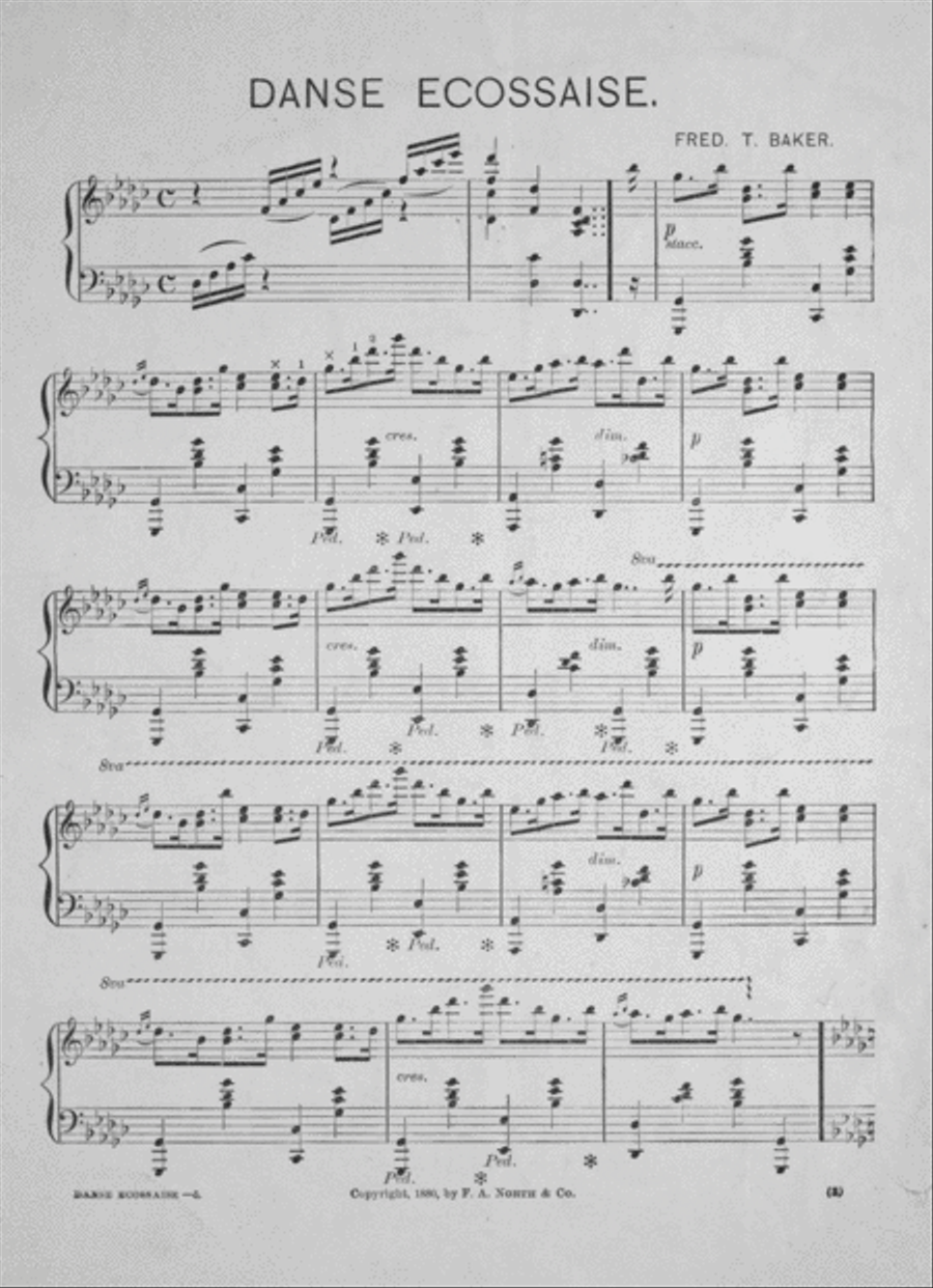 Danse Ecossaise Piano Solo scores gallery preview page 2